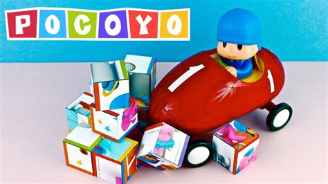 POCOYO Racing Car Puzzle Cubos Rompecabezas Coche de Carreras Video Juguetes Toy College - YouTube