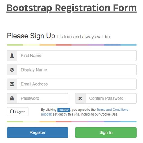 Create a Responsive Bootstrap Registration Form (Source Code)