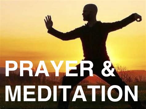 Prayer & Meditation