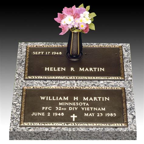 Veteran Companion Bronze Grave Marker II | Grave marker, Headstones ...