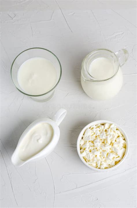 Homemade Fermented Milk Products - Kefir, Sour Cream, Cottage Cheese on ...