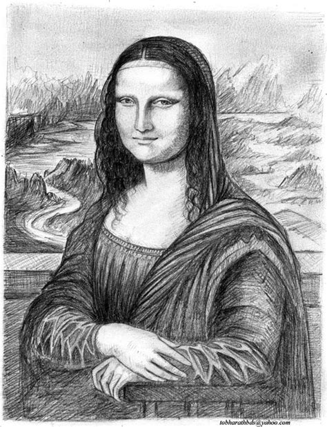 monalisa - Leonardo da Vinci {pencil sketch} - a photo on Flickriver