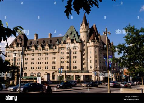 Famous Fairmont Chateau Laurier Hotel in downtown Ottawa Ontario Canada ...