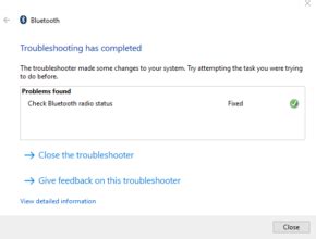 How to Run Bluetooth Troubleshooter in Windows 10