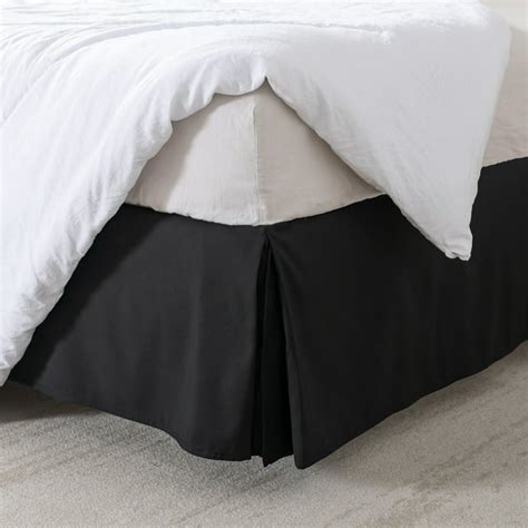 NEWEEN Pleated Queen Bed Skirt - 15-Inch Tailored Drop Easy Fit - Bed ...