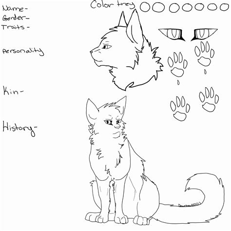 Printable Warrior Cats Coloring Pages