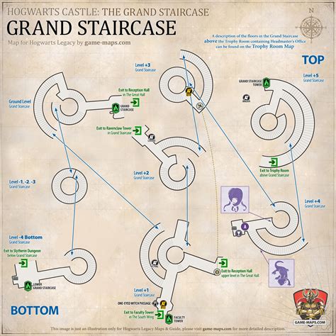 Grand Staircase Map Hogwarts Legacy