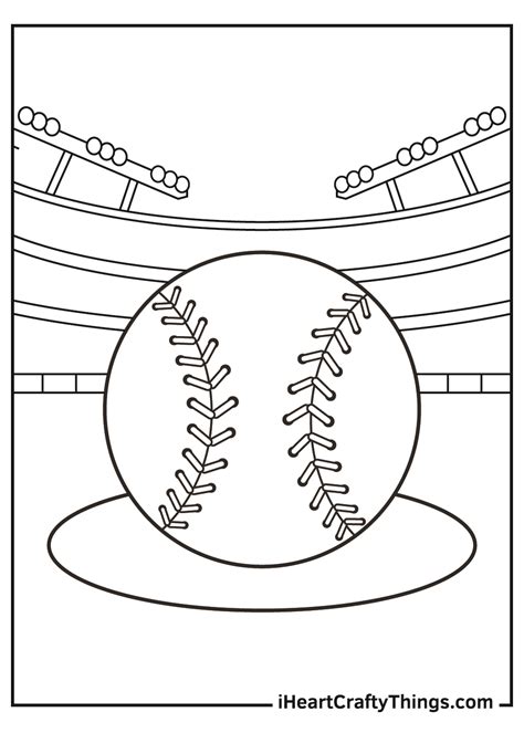 Baseball Game Coloring Pages