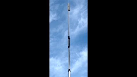 Hustler 6BTV 5BTV 4BTV ground mounted vertical antenna. Ground radial installation. first ...