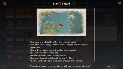 Genshin Impact: Liam's Ballad map location, puzzle guide, and chest rewards