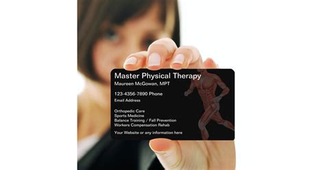 Physical Therapy Themed Business Card | Zazzle