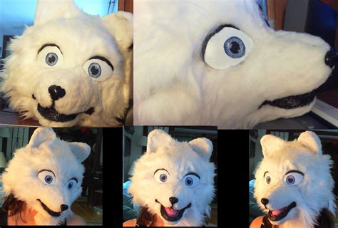 Arctic Fox Fursuit head wip by Lunafex on DeviantArt