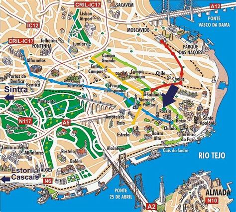 Pin em mapa de lisboa