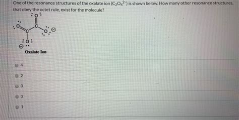 Oxalate Lewis Structure