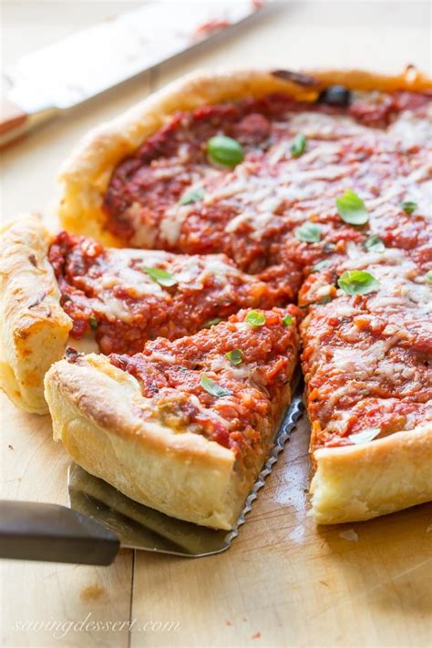 Chicago-Style Deep-Dish Pizza Recipe - Saving Room for Dessert