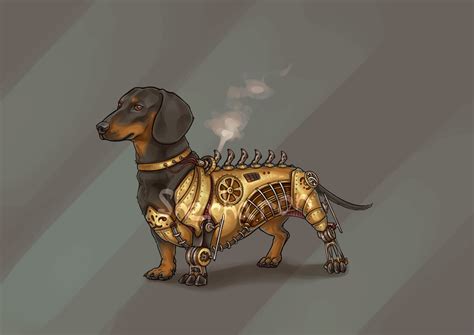 [CLOSED] Animated SteamPunk Dachshund by Sherharon on DeviantArt ...