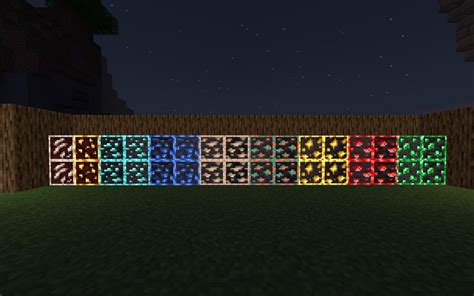 Glowing ores 1.20.2/1.20.1/1.20/1.19.2/1.19.1/1.19/1.18/1.17.1/Forge/Fabric packs minecraft