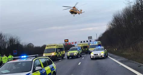 M1 crash partially closes motorway - Derbyshire Live