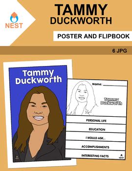 Tammy Duckworth Poster and Flipbook by Elvia Montemayor -Nest- | TPT