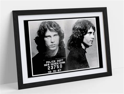 Jim Morrison Mugshot 2 Poster Framed Wall Art Print Picture | Etsy