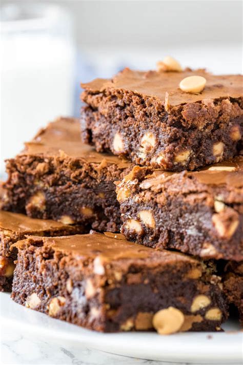 Peanut Butter Brownies - Just so Tasty