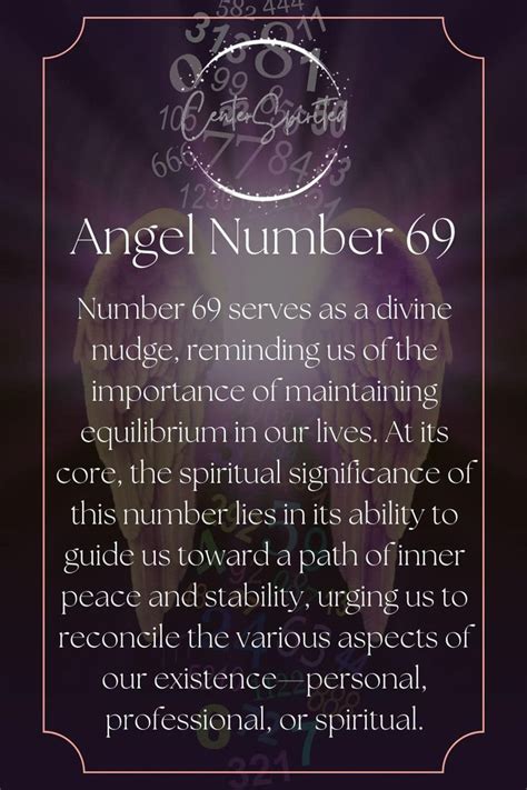 Angel Number 69 - Spiritual Meaning and SymbolismExplore the mystical ...