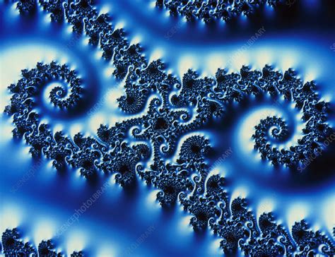 Fractal 3-D image of the Mandelbrot Set - Stock Image - A925/0338 - Science Photo Library