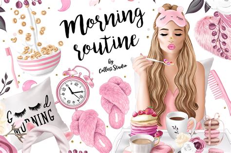 Morning clipart, fashion | Food Illustrations ~ Creative Market