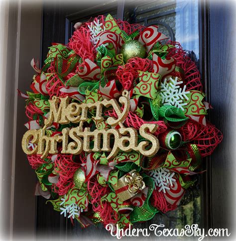 Poly Mesh Christmas Wreaths Ideas