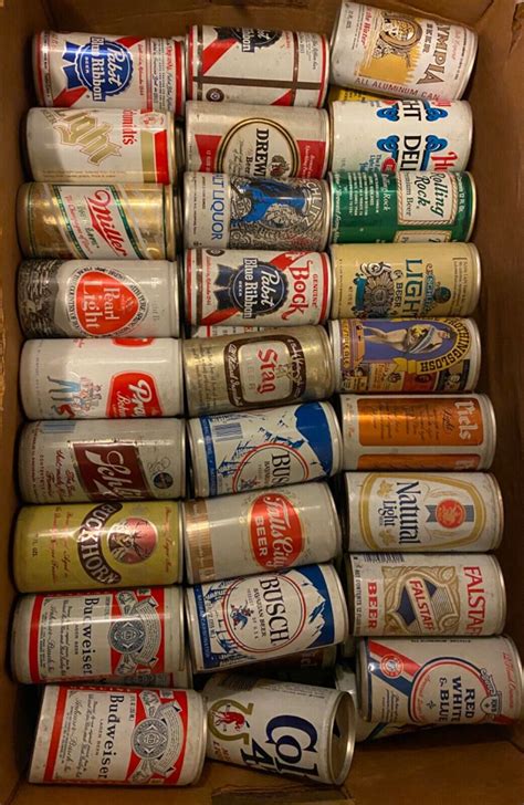 Assorted Vintage Beer Cans set of 24 | eBay