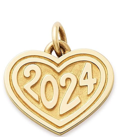 James Avery 14K Gold Heart with 2024 Graduation Charm | Dillard's