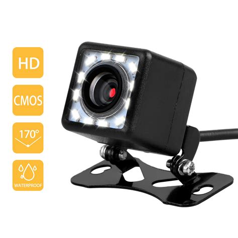 TSV LED Backup Camera,Car Rear View Camera Waterproof High Definition 170 Degree Viewing Angle ...