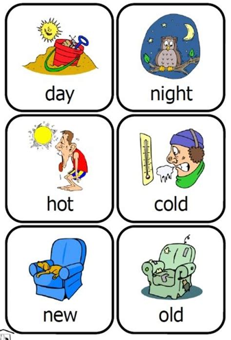 Common Opposite Words in English | Preschool fun, Opposites preschool, Flashcards for kids