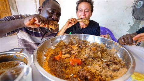 Whole Goat Stew in Africa!! VILLAGE FOOD in Senegal - Best Senegalese ...