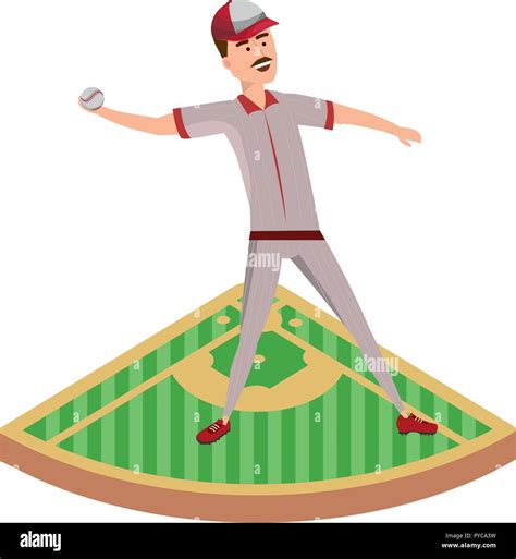 baseball player cartoon Stock Vector Image & Art - Alamy