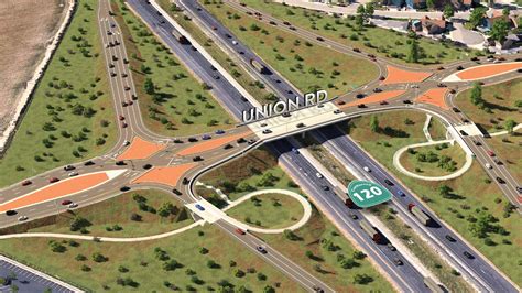 California's first diverging diamond interchange just debuted in Manteca - SR120 / Union Road ...