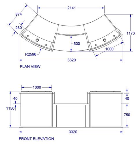 Circular Reception Desk Dimensions - Image to u