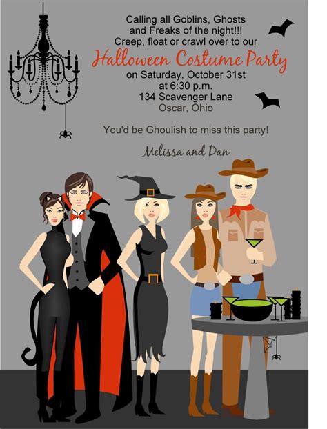 Halloween Costume Party Invitation Ideas - Mickey Mouse Invitations Templates