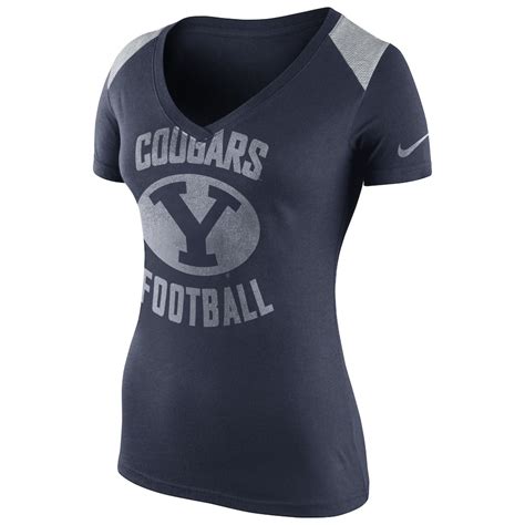 Nike BYU Cougars Women's Navy Stadium Football T-Shirt