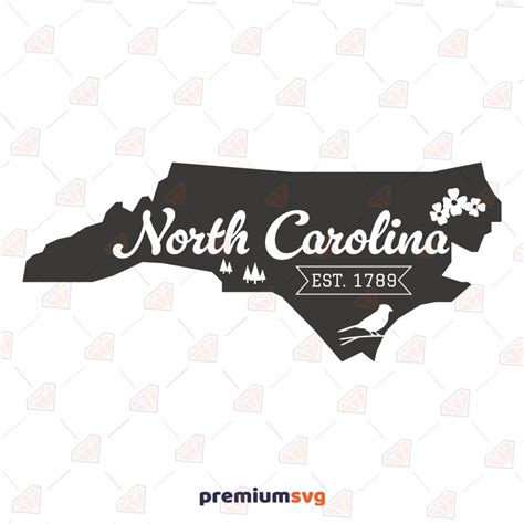 North Carolina State SVG Design, Vector Files | PremiumSVG