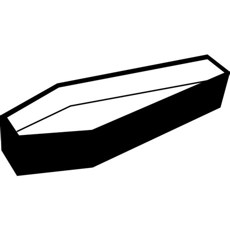 Silhouette vector image of coffin | Free SVG