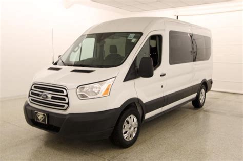 Pre-Owned 2019 Ford Transit-350 XLT Medium Roof 15 Passenger Van Passenger Van in Leavenworth # ...