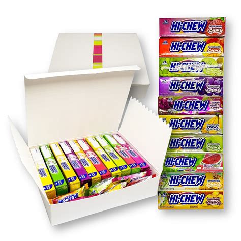 Hi-chew Candy Sticks - Assorted 10 Flavors, 1.76 Oz Each Plus 6 ...