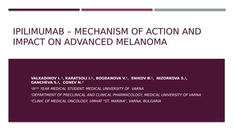 (PDF) Ipilimumab - Mechanism of Action and Impact on Advanced Melanoma