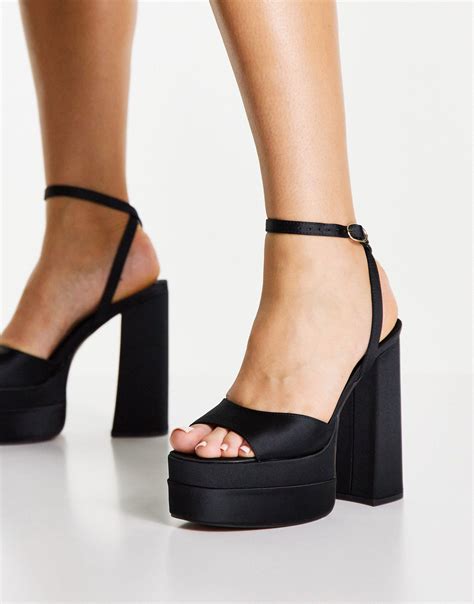 Black Platform High Heels