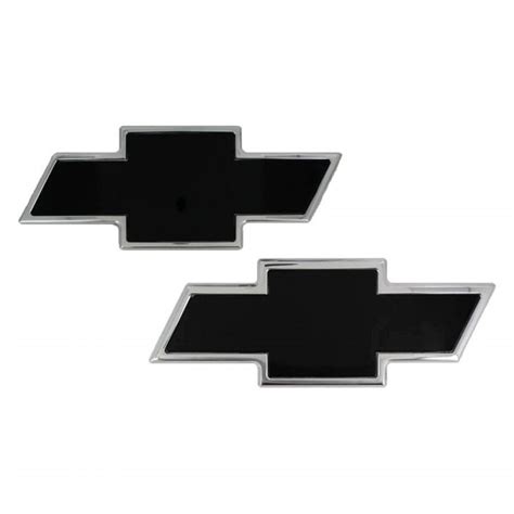 AMI® 96101KP - Chevy Bowtie Style Black Grille and Tailgate Emblems