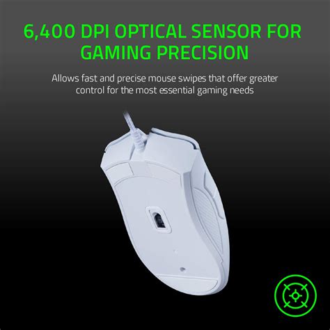 Razer DeathAdder Essential Gaming Mouse: 6400 DPI Optical Sensor - 5 Programmable Buttons ...