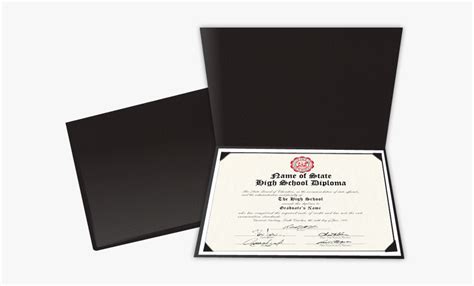 Diploma Graduation Folders - Graduation Certificate Folder, HD Png Download , Transparent Png ...