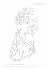 Infinity Gauntlet Coloring Pages sketch template