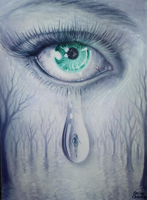 Tears For A Lost Love Painting by Chirila Corina